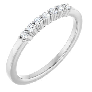 14K Gold Natural Diamond Anniversary Band - Options Available