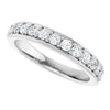 Platinum 5/8 CTW Natural Diamond Anniversary Band