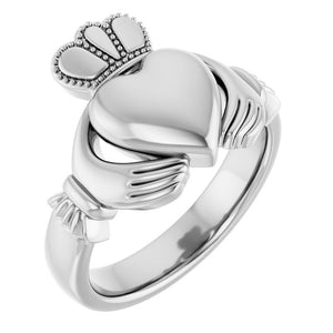 14K Gold Claddagh Standard-Fit Band