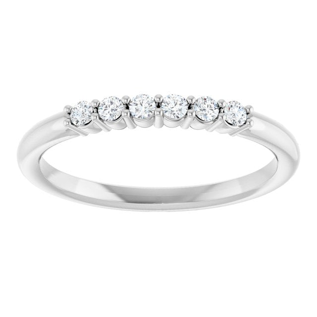 14K Gold & Platinum Natural Diamond Stackable Ring - Options Available