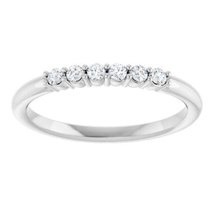 14K Gold & Platinum Natural Diamond Stackable Ring - Options Available