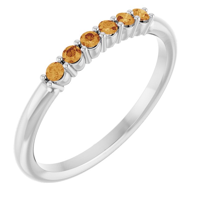 14K Gold Natural Diamond Stackable Ring