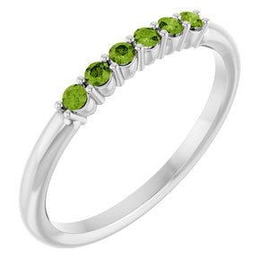 14K Gold Natural Diamond Stackable Ring