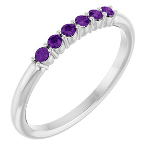 14K Gold Natural Diamond Stackable Ring