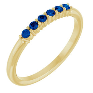 14K Gold Natural Diamond Stackable Ring