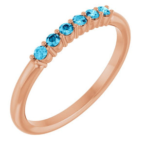 14K Gold Natural Diamond Stackable Ring