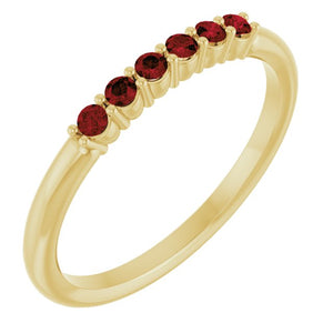 14K Gold Natural Diamond Stackable Ring