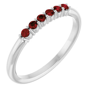 14K Gold Natural Diamond Stackable Ring