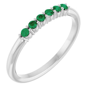 14K Gold Natural Diamond Stackable Ring