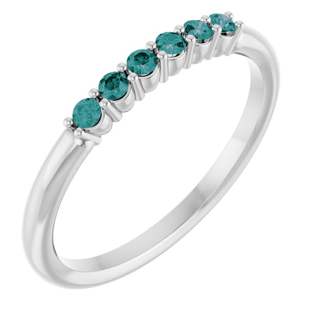 14K Gold Natural Diamond Stackable Ring
