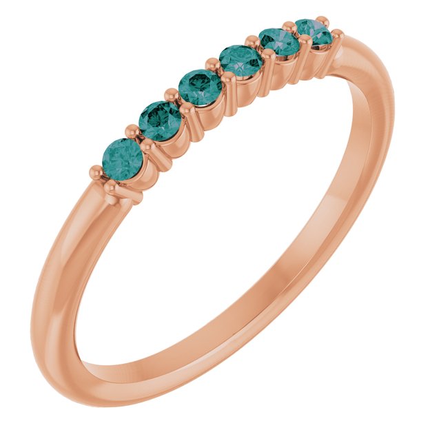 14K Gold Natural Diamond Stackable Ring