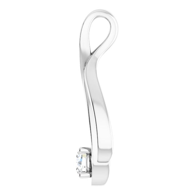 14K Gold Teardrop Diamond Pendant - Options Available