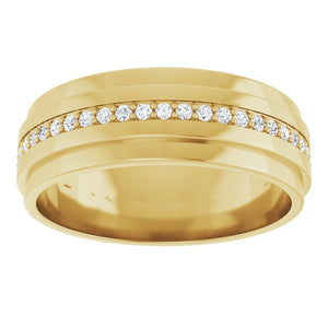 Natural Diamond Eternity Band | 14K Gold & Platinum | 1/3 CTW