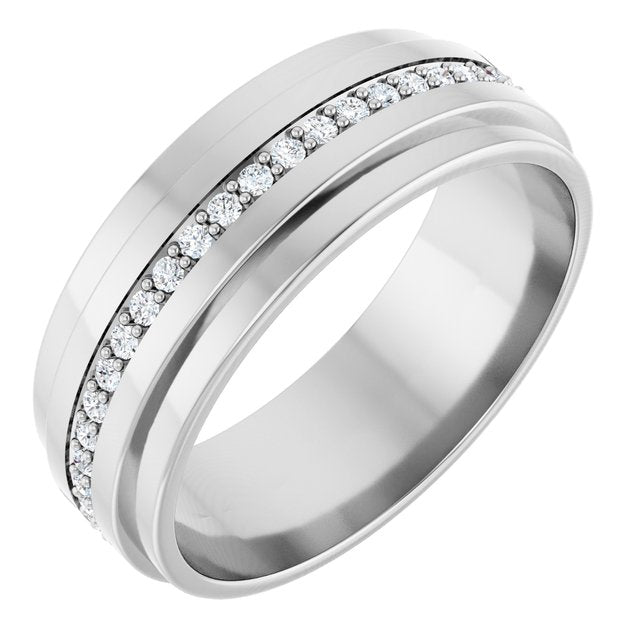 Natural Diamond Eternity Band | 14K Gold & Platinum | 1/3 CTW