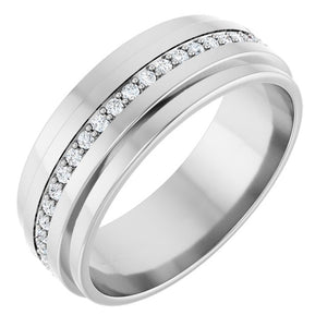 Natural Diamond Eternity Band | 14K Gold & Platinum | 1/3 CTW