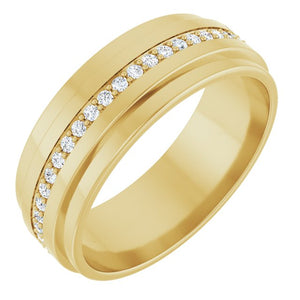 Natural Diamond Eternity Band | 14K Gold & Platinum | 1/3 CTW