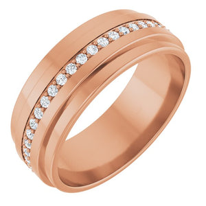 Natural Diamond Eternity Band | 14K Gold & Platinum | 1/3 CTW