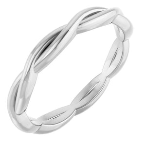 14K Gold Woven Standard-Fit Band