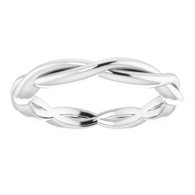 14K Gold Woven Standard-Fit Band