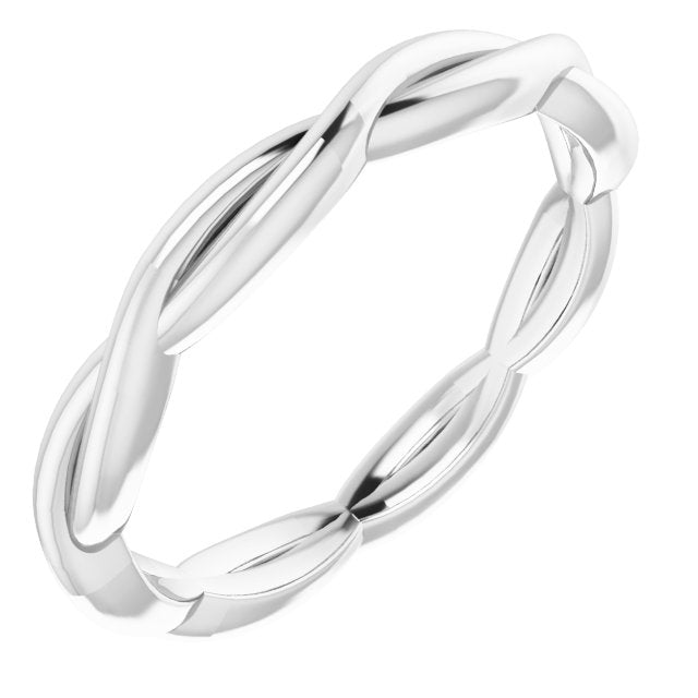 14K Gold Woven Standard-Fit Band
