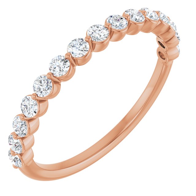 14K Gold & Platinum Natural Diamond Anniversary Band - Options Available