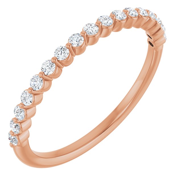 14K Gold & Platinum Natural Diamond Anniversary Band - Options Available
