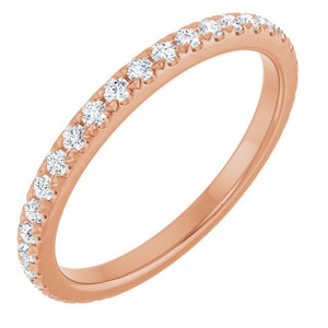 14K Gold Natural Diamond Anniversary Band