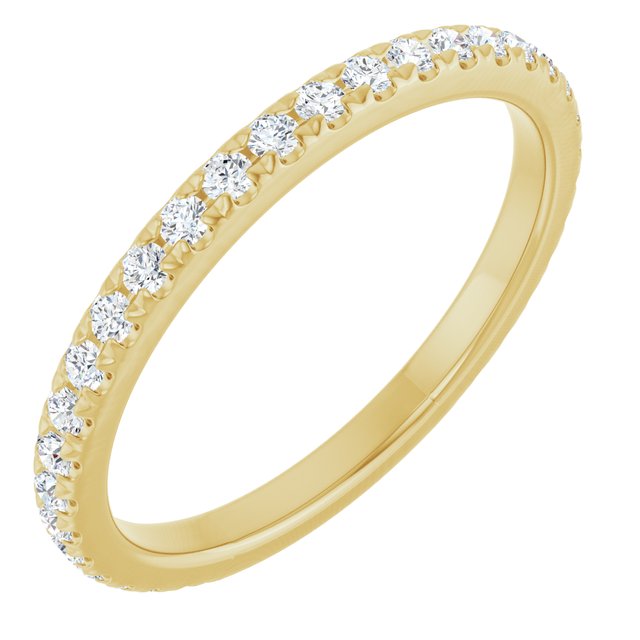 14K Gold Natural Diamond Anniversary Band