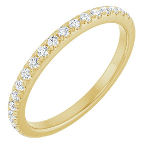 14K Gold Natural Diamond Anniversary Band