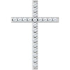 14K Yellow Gold 1 CTW Natural Diamond Cross Pendant - Elegant Design