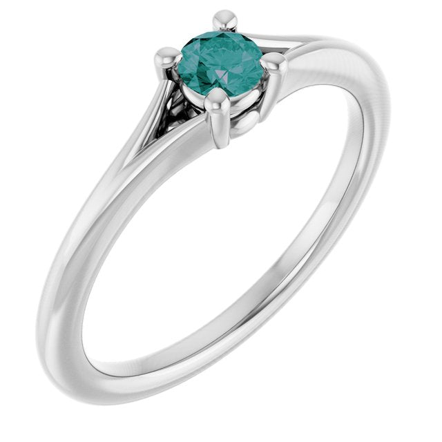 Lab-Grown Emerald Youth Ring
