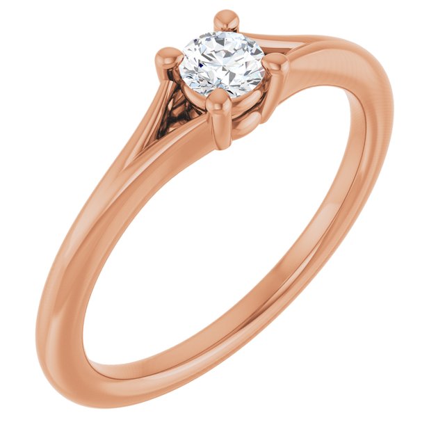 14K Gold Natural Mozambique Garnet Youth Ring