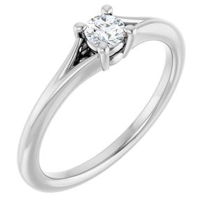 14K Gold & Platinum Natural Diamond Youth Ring - Options Available