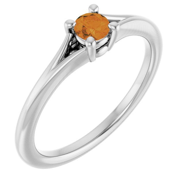 14K Gold Natural Mozambique Garnet Youth Ring