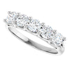 Elegant 14K White Gold 1 CTW Natural Diamond Anniversary Ring