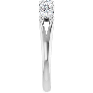 Elegant 14K White Gold 1 CTW Natural Diamond Anniversary Ring