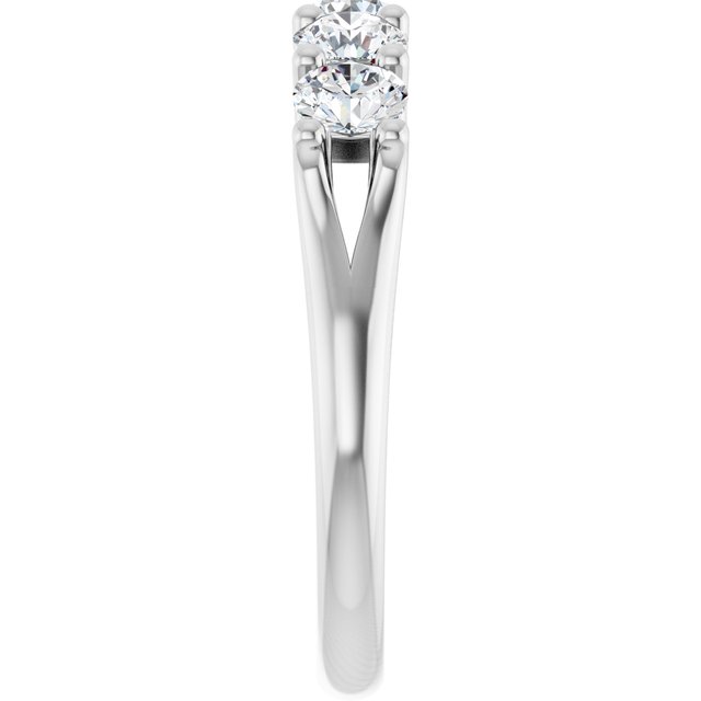 Elegant 14K White Gold 1 CTW Natural Diamond Anniversary Ring