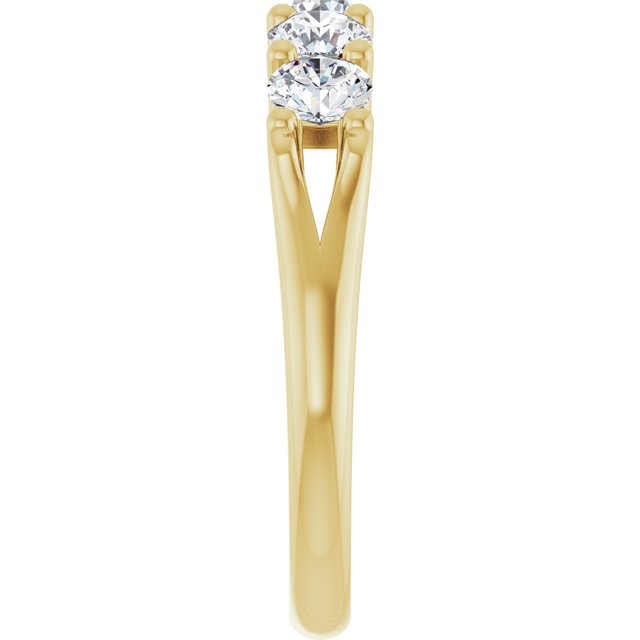 14K White 1 CTW Natural Diamond Anniversary Band