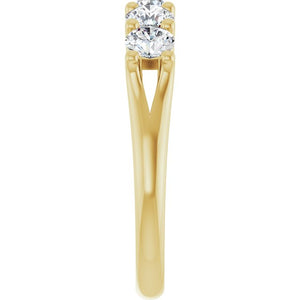 Elegant 14K White Gold 1 CTW Natural Diamond Anniversary Ring