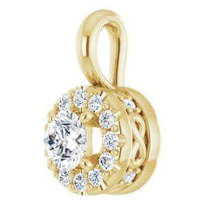 14K White Gold Diamond Pendant Necklace – 3/8 CTW Elegance