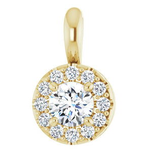 14K White Gold Diamond Pendant Necklace – 3/8 CTW Elegance