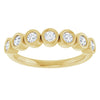 14K White 3/8 CTW Natural Diamond Anniversary Band