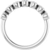 14K White 3/8 CTW Natural Diamond Anniversary Band