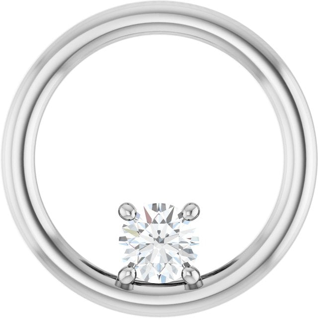 1/4 CTW Lab-Grown Diamond Pendant in 14K Gold