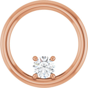 14K Gold Natural Diamond Pendant - Options Available