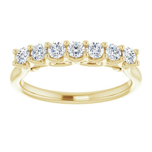 14K White/Rose Gold 3/8 CTW Natural Diamond Anniversary Band