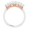 14K White/Rose Gold 3/8 CTW Natural Diamond Anniversary Ring