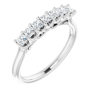 14K White/Rose Gold 3/8 CTW Natural Diamond Anniversary Band