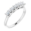 14K White/Rose 3/8 CTW Natural Diamond Anniversary Band