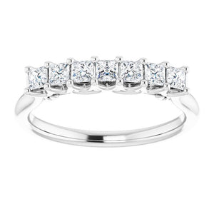 14K White/Rose Gold 3/8 CTW Natural Diamond Anniversary Band